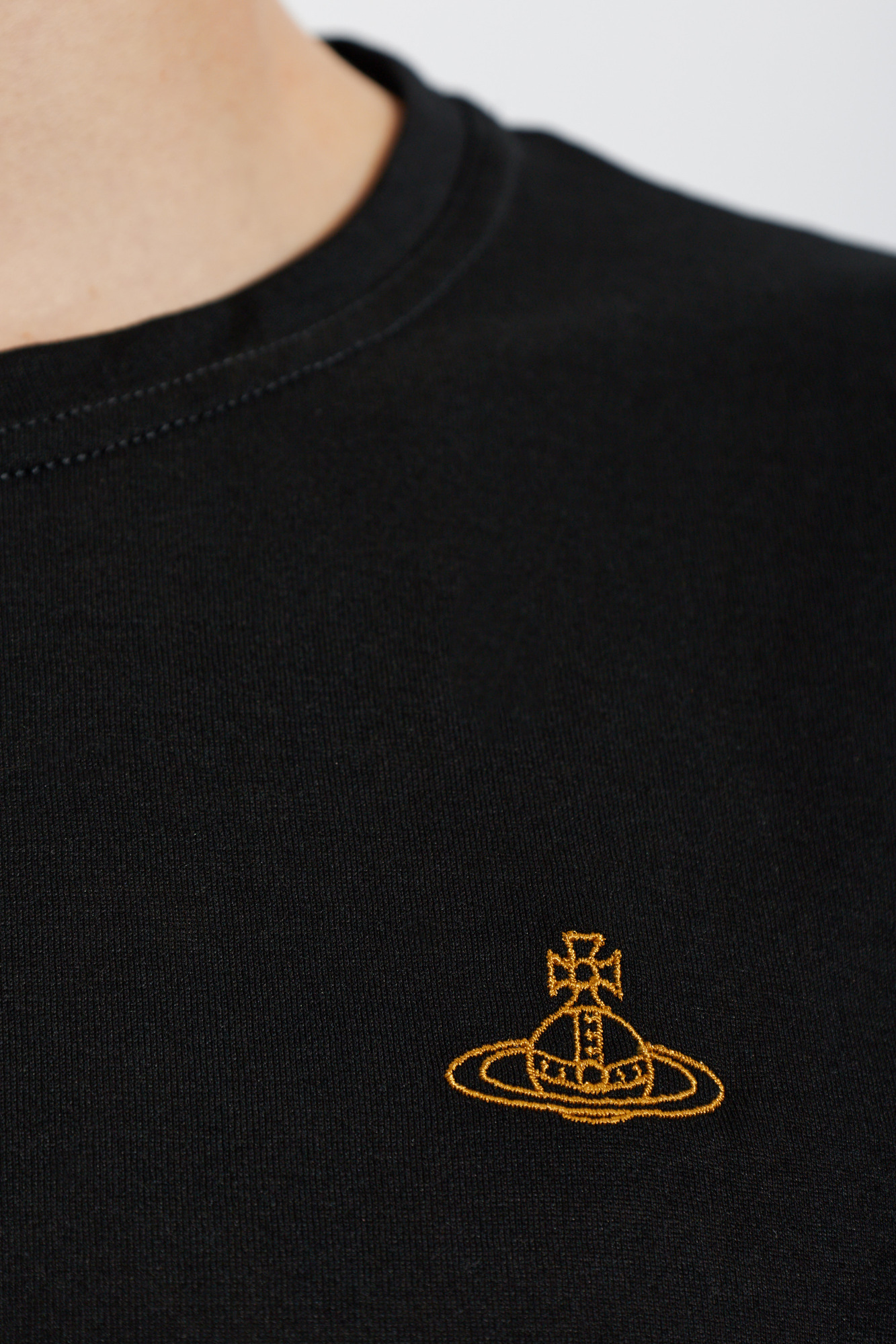 Vivienne Westwood Cotton T-shirt with Embroidered Logo | Men's